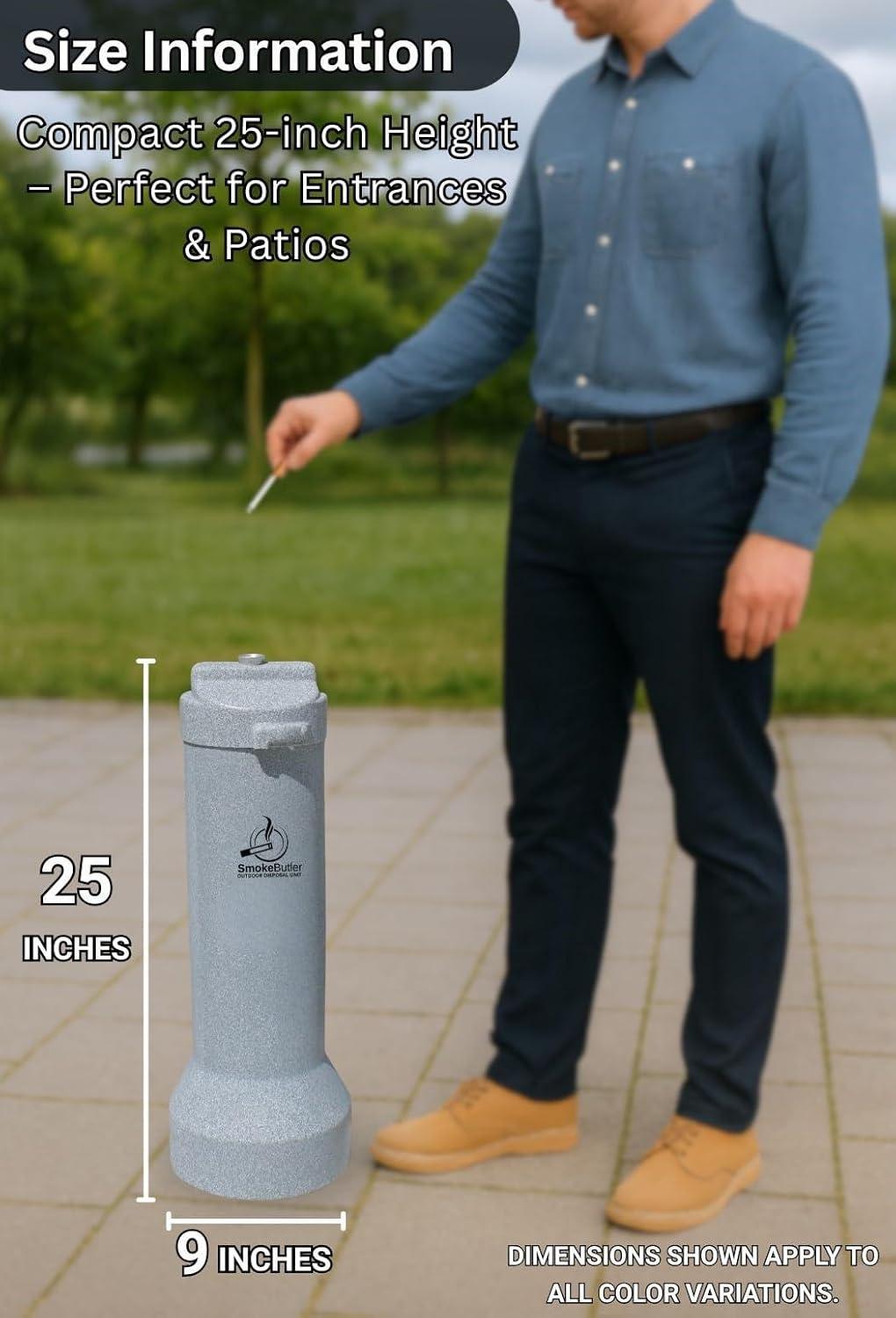 Smoke Butler Outdoor Cigarette Disposal Unit